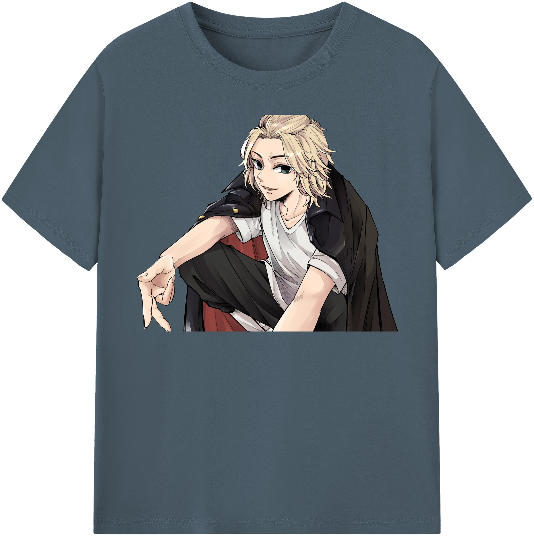 （画像用） 東京リベンジャーズ Tokyo Revengers 綿100％半袖Tシャツ（フロントプリント）
